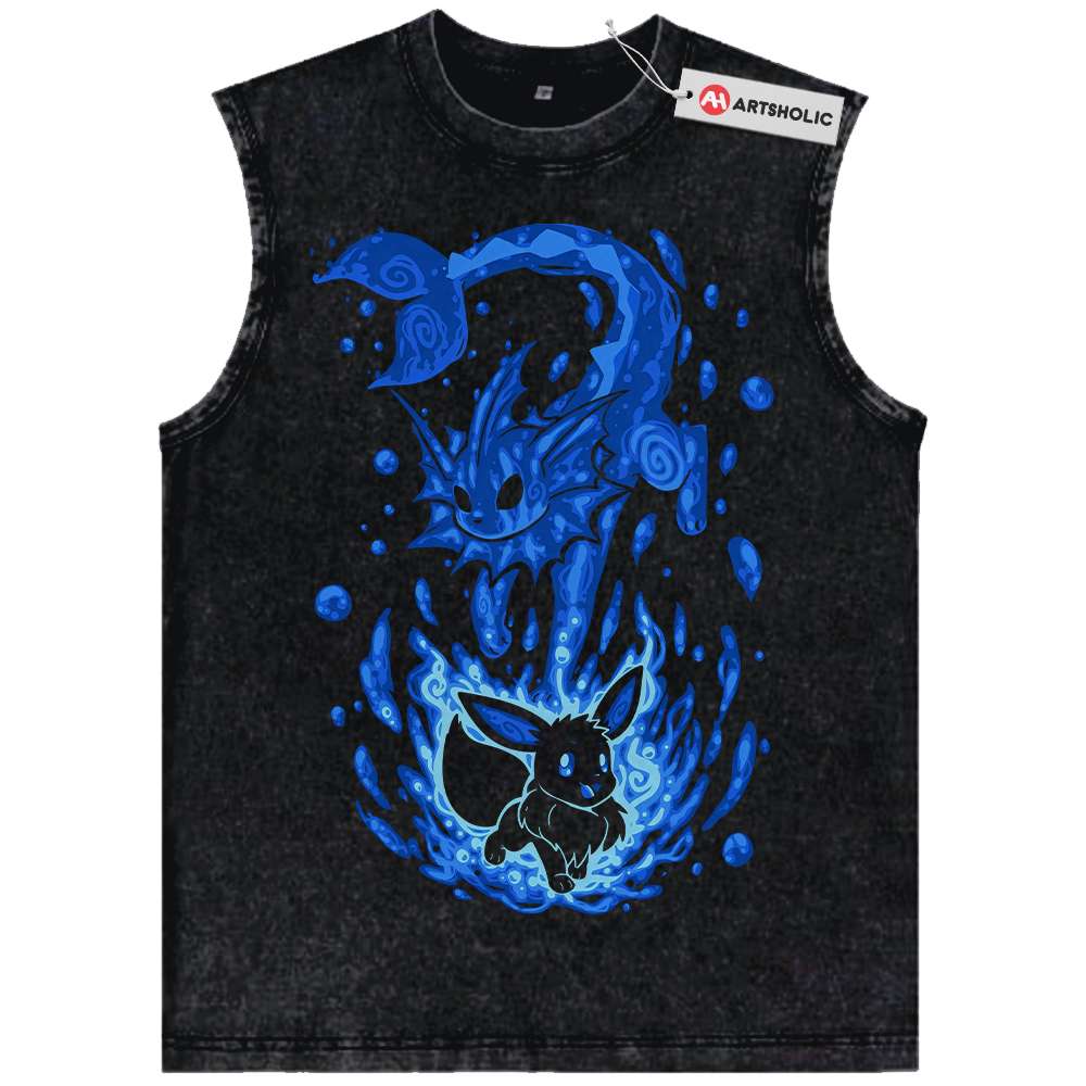 Vaporeon Tank Top, Eevee Tank Top, Pokemon Tank Top, Anime Tank Top, Vintage Tank Top