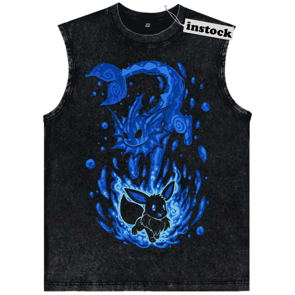 Vaporeon Tank Top, Eevee Tank Top, Pokemon Tank Top, Anime Tank Top, Vintage Tank Top