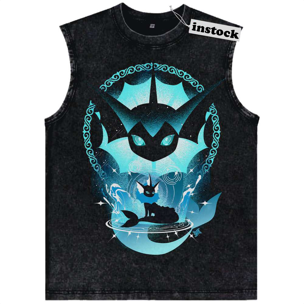 Vaporeon Tank Top, Pokemon Tank Top, PKM Tank Top, Anime Tank Top, Vintage Tank Top