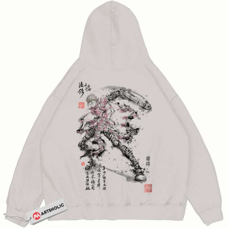 Alternative view of Vash the Stampede Hoodie, Trigun Hoodie, Anime Hoodie, Vintage Hoodie