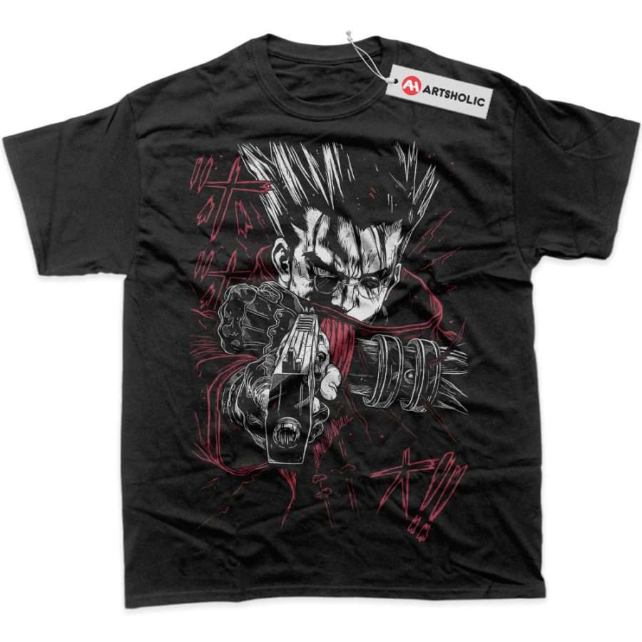 Alternative view of Vash the Stampede Shirt, Trigun Shirt, Anime Shirt, Graphic T-Shirt