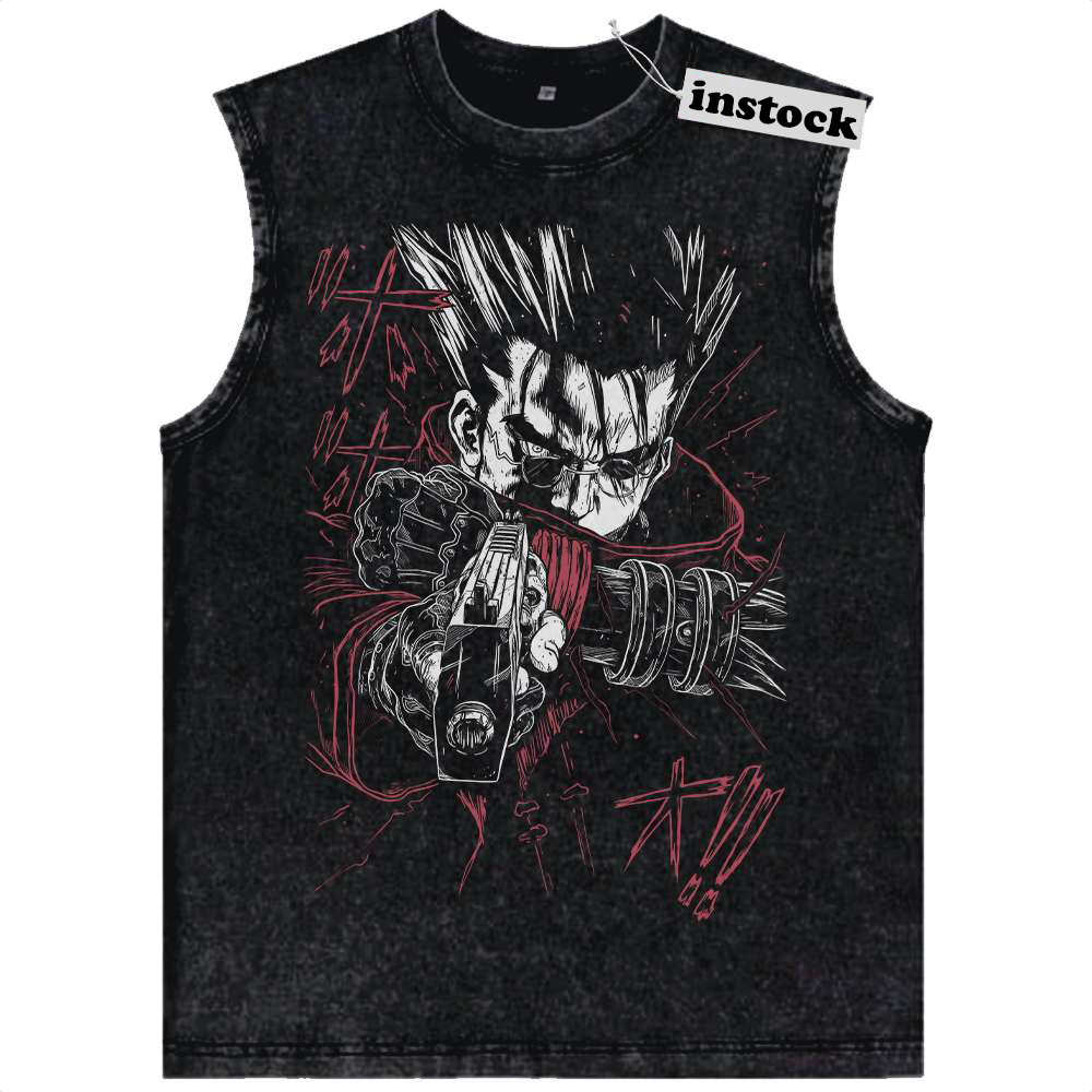 Vash the Stampede Tank Top, Trigun Tank Top, Anime Tank Top, Vintage Tank Top
