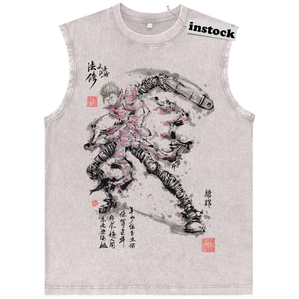 Vash the Stampede Tank Top, Trigun Tank Top, Anime Tank Top, Vintage Tank Top
