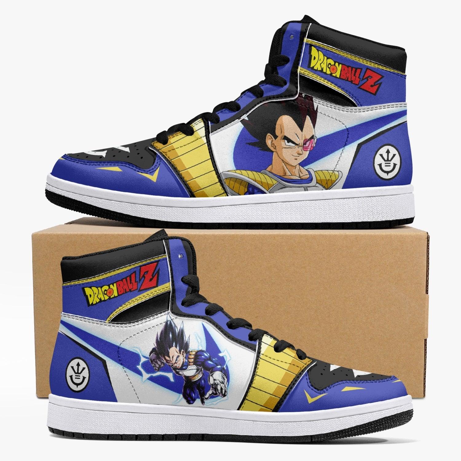 Vegeta Dragon Ball Z Custom Sneaker Mid 1 Basketball Shoes - Otaku Hall