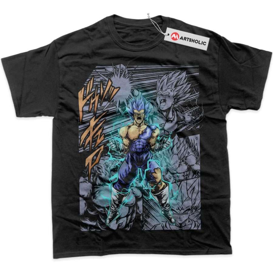 Alternative view of Vegeta Shirt, Dragon Ball Shirt, Anime Shirt, Graphic T-Shirt