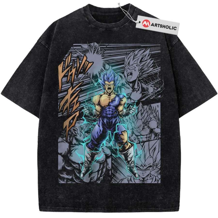 Alternative view of Vegeta Shirt, Dragon Ball Shirt, Anime Shirt, Vintage T-Shirt