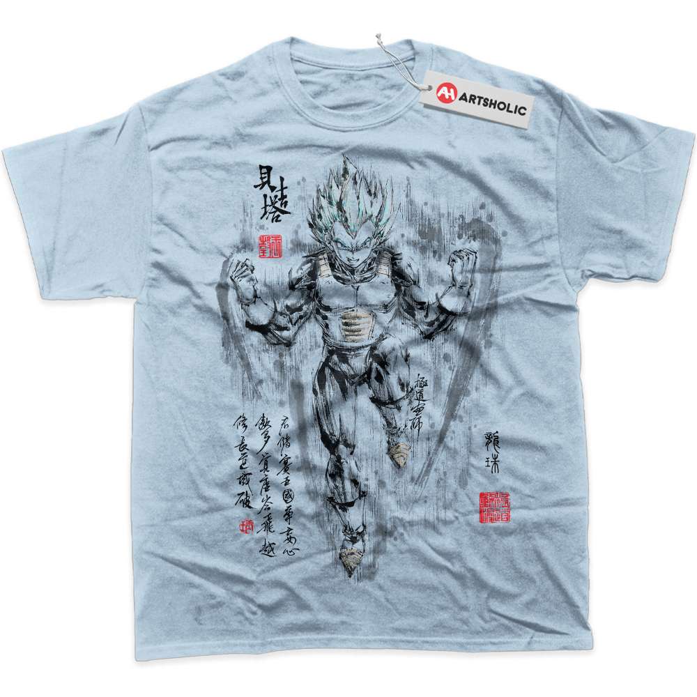 Alternative view of Vegeta Shirt, Dragon Ball Shirt, DBZ Shirt, Anime Shirt, Graphic T-Shirt