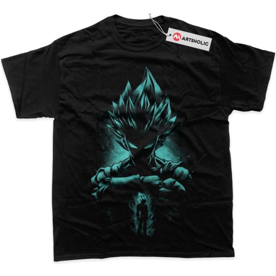 Alternative view of Vegeta Shirt, Dragon Ball Shirt, DBZ Shirt, Anime Shirt, Graphic Tee