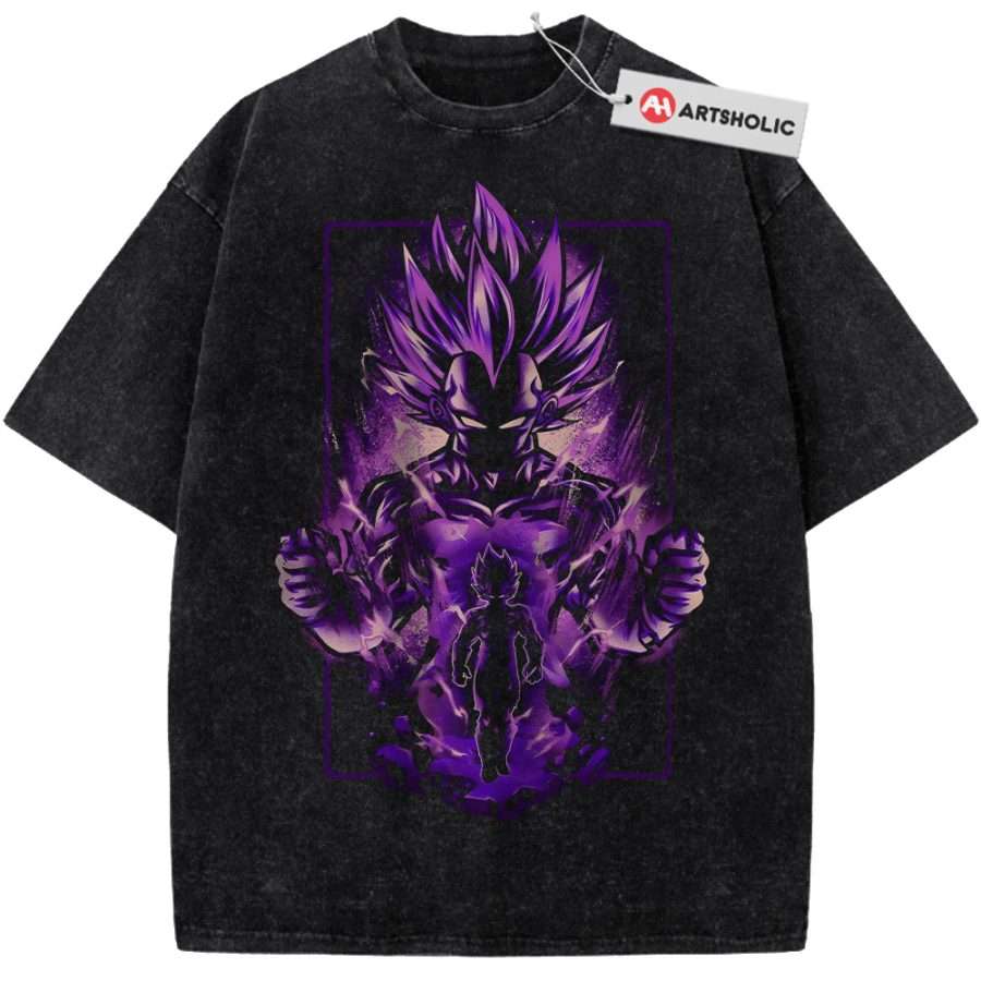 Alternative view of Vegeta Shirt, Dragon Ball Shirt, DBZ Shirt, Anime Shirt, Vintage T-Shirt
