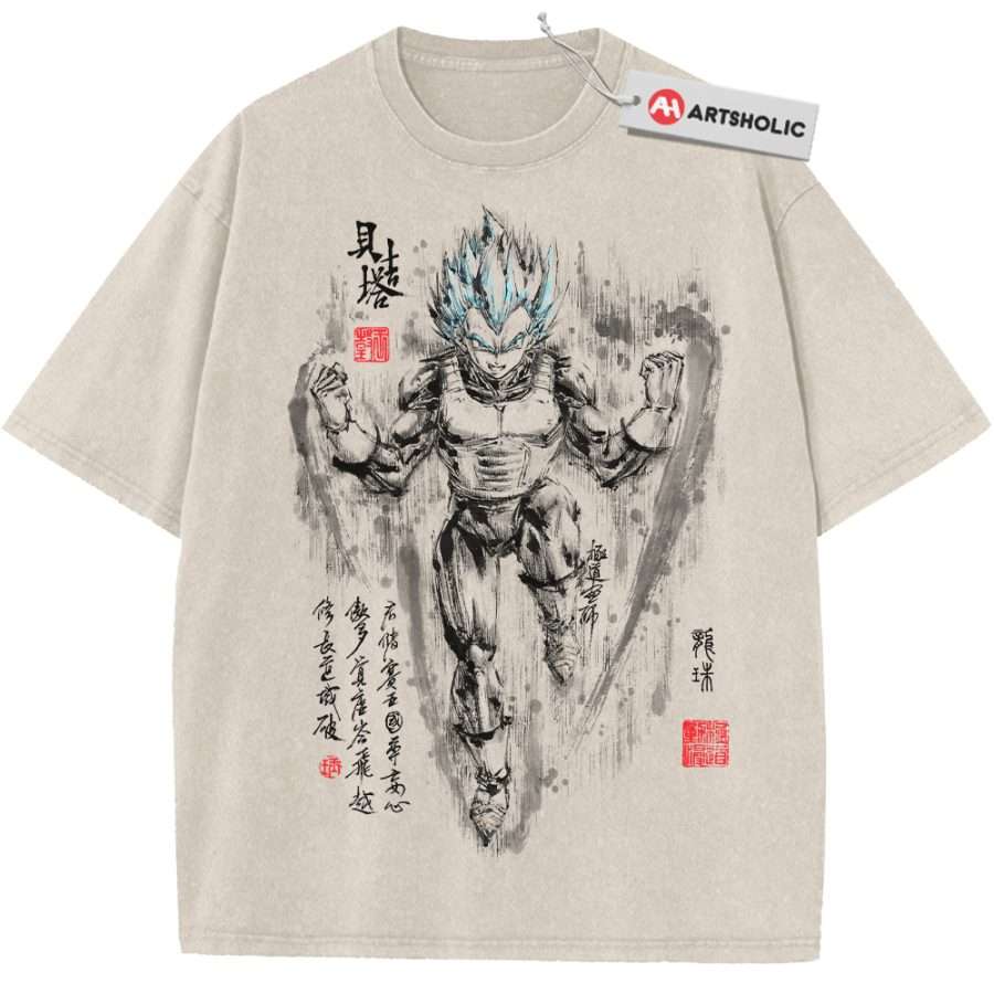 Alternative view of Vegeta Shirt, Dragon Ball Shirt, DBZ Shirt, Anime Shirt, Vintage T-Shirt