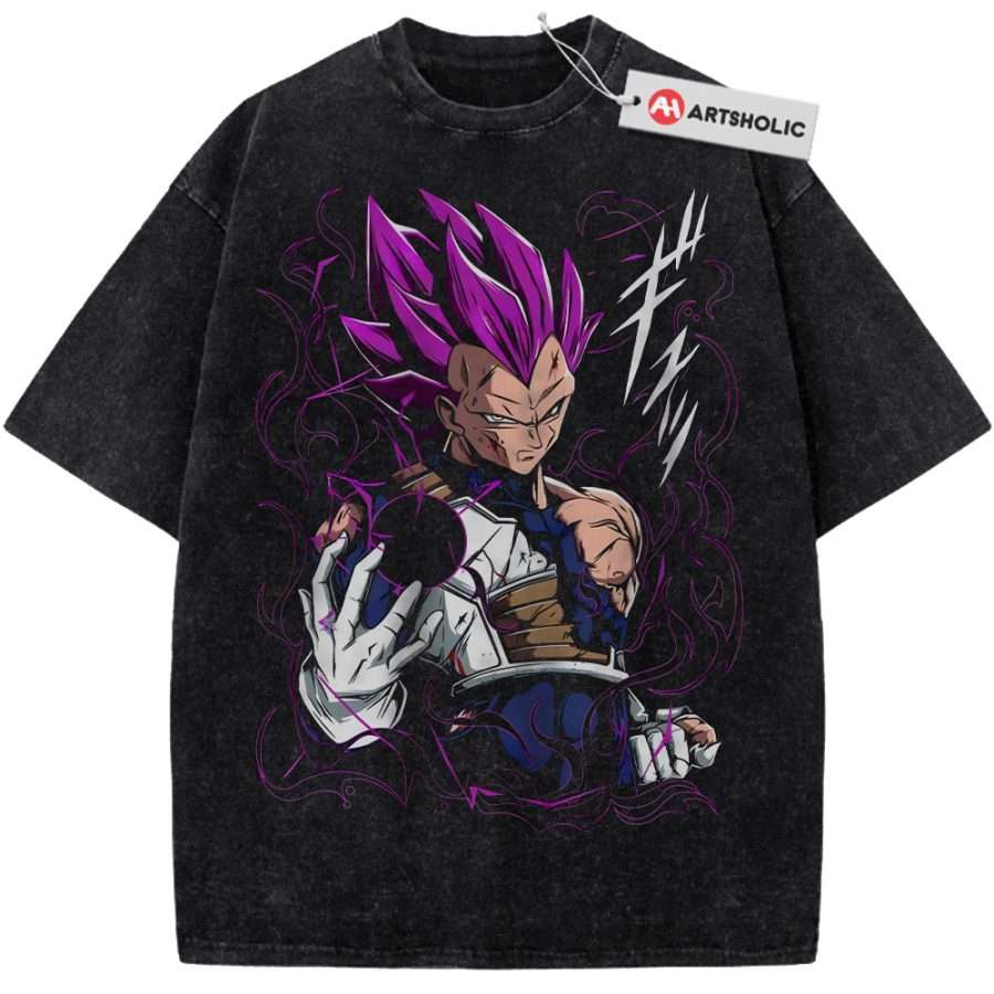 Alternative view of Vegeta Shirt, Dragon Ball Shirt, DBZ Shirt, Anime Shirt, Vintage Tee