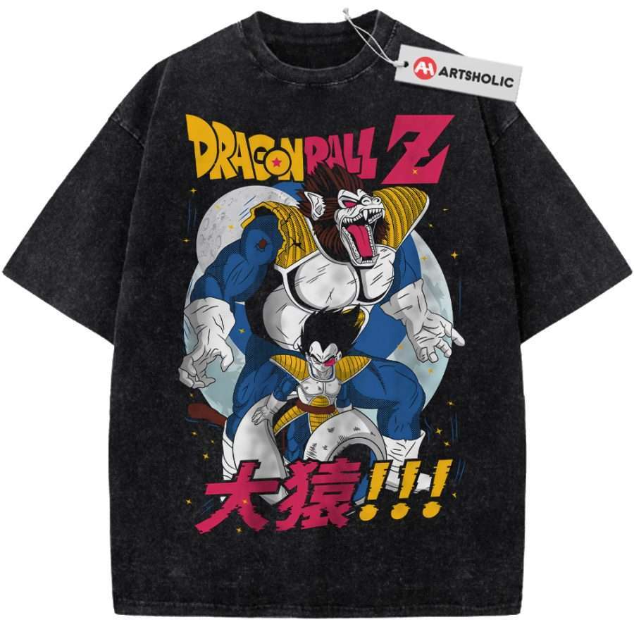 Alternative view of Vegeta Shirt, Dragon Ball Shirt, DBZ Shirt, Anime Shirt, Vintage Tee