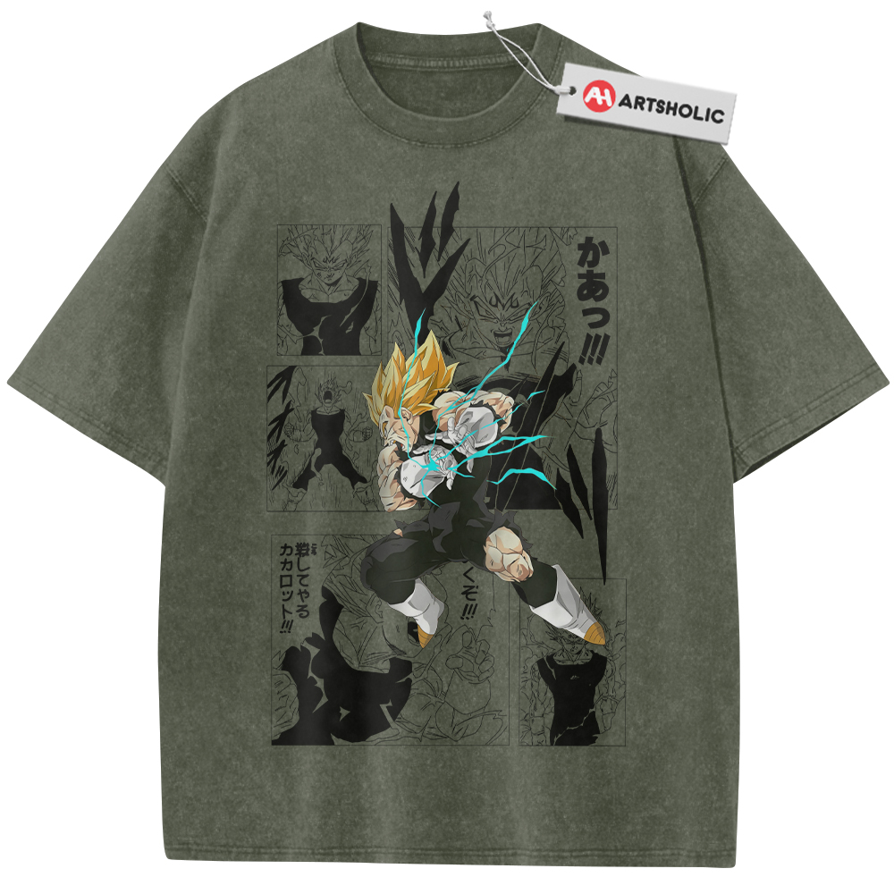 Alternative view of Vegeta Shirt, Dragon Ball Shirt, DBZ Shirt, Anime Shirt, Vintage Tee