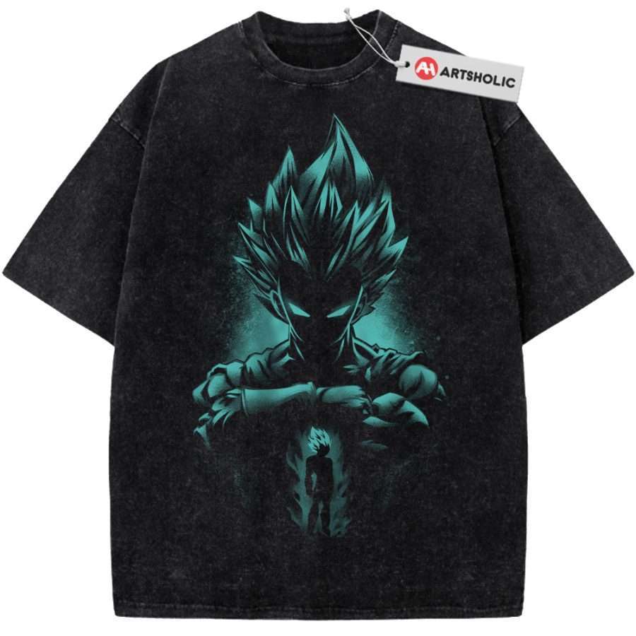 Alternative view of Vegeta Shirt, Dragon Ball Shirt, DBZ Shirt, Anime Shirt, Vintage Tee