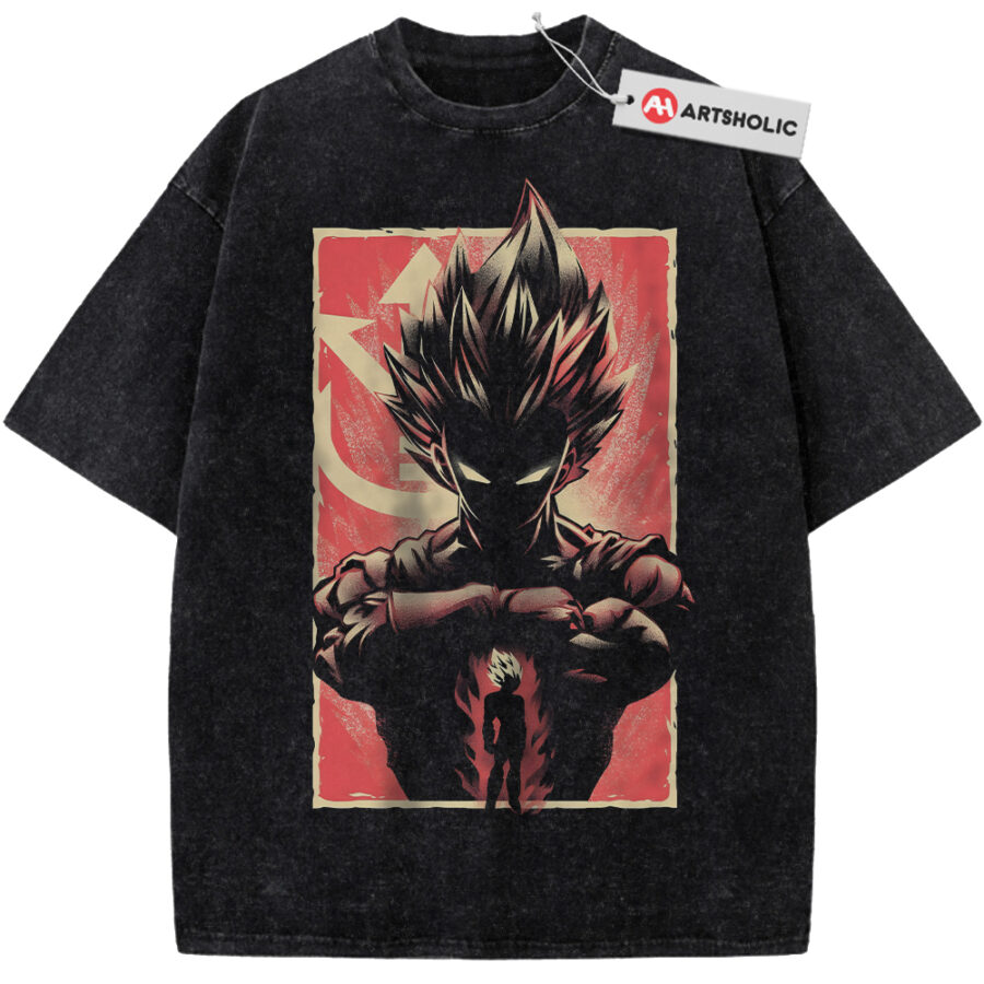 Alternative view of Vegeta Shirt, Dragon Ball Shirt, DBZ Shirt, Anime Shirt, Vintage Tee