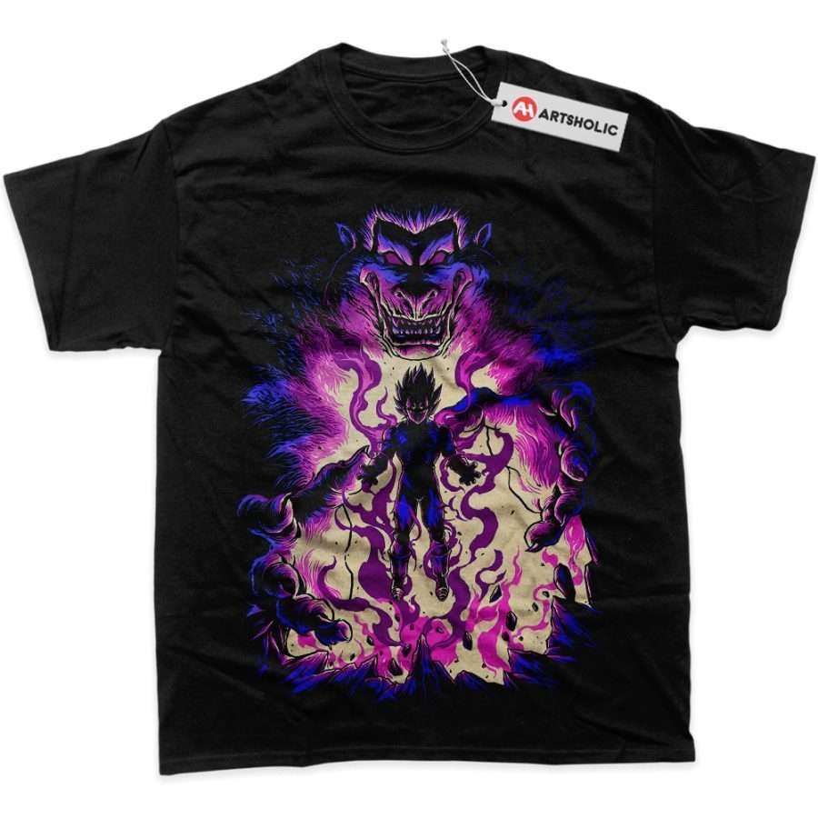 Alternative view of Vegeta Shirt, Dragon Ball Z Shirt, DBZ Shirt, Anime Shirt, Graphic Tee