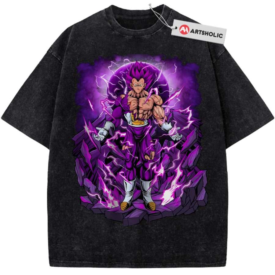 Alternative view of Vegeta Shirt, Dragon Ball Z Shirt, DBZ Shirt, Anime Shirt, Vintage T-Shirt