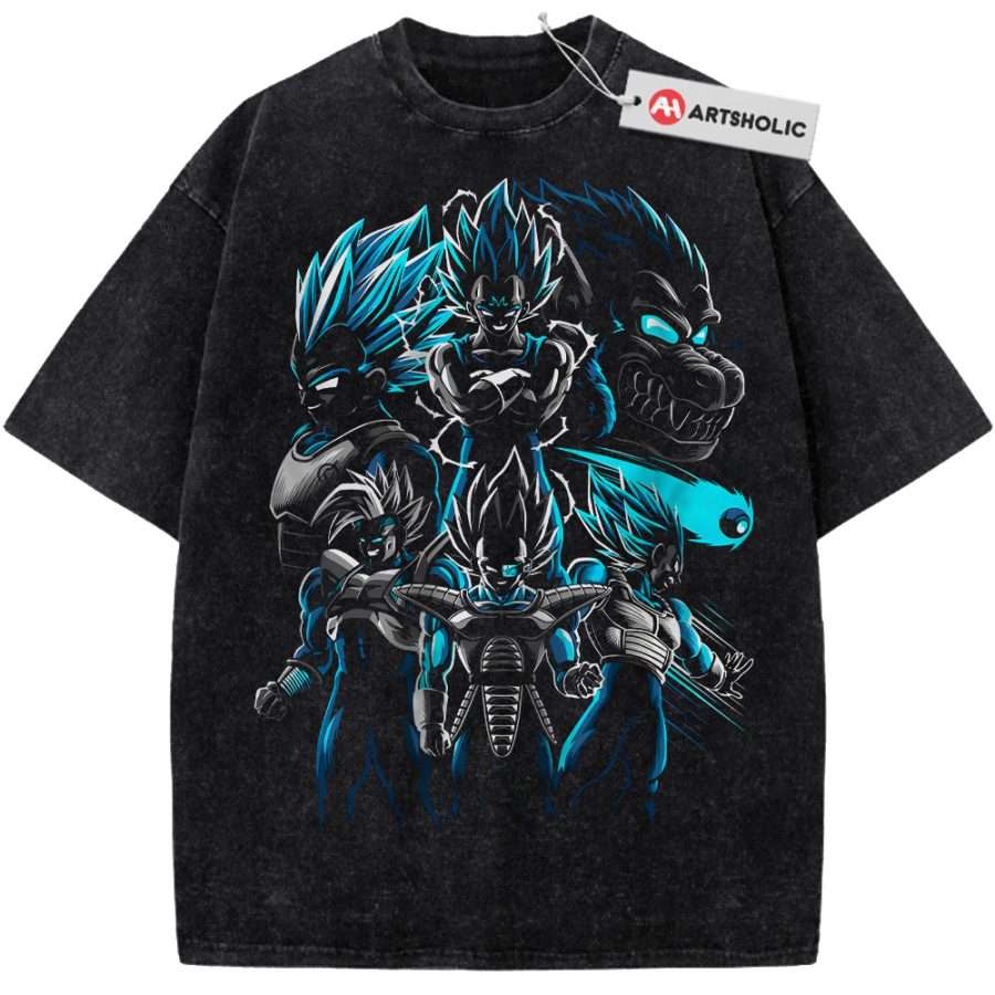 Alternative view of Vegeta Shirt, Dragon Ball Z Shirt, DBZ Shirt, Anime Shirt, Vintage Tee