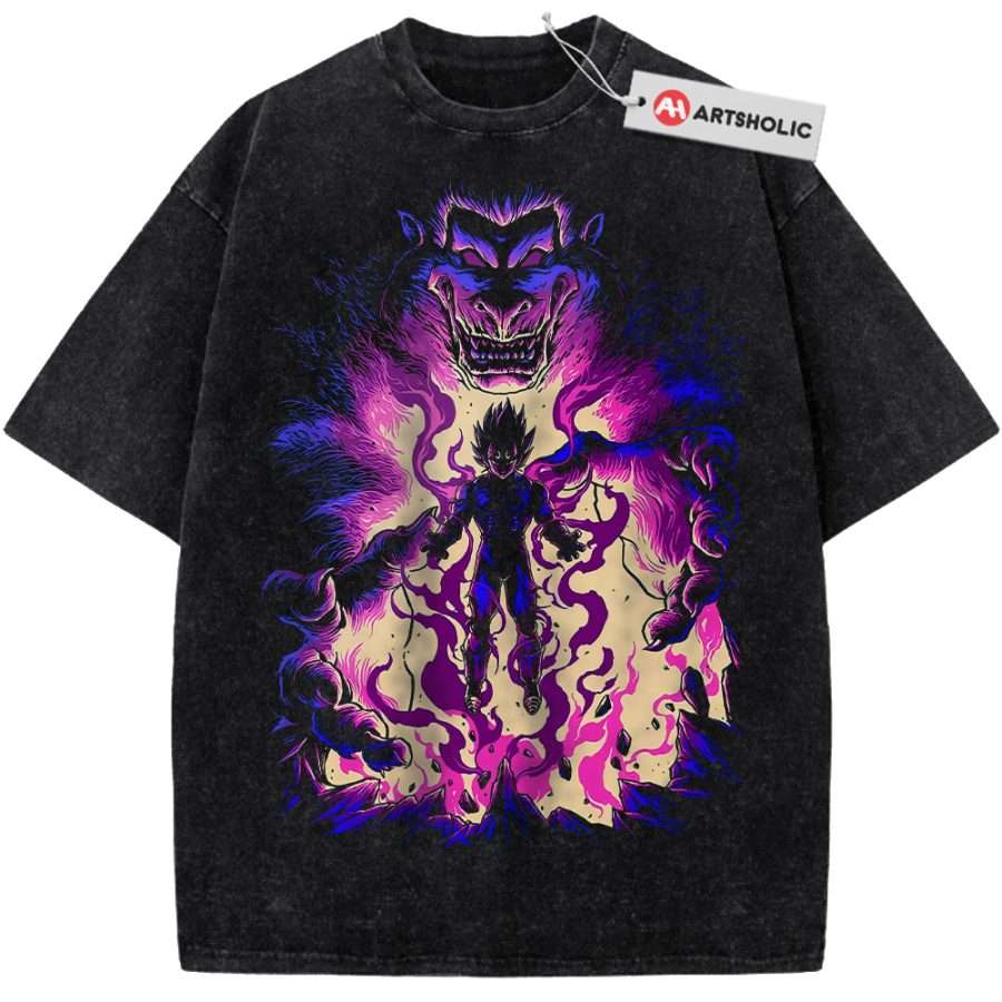 Alternative view of Vegeta Shirt, Dragon Ball Z Shirt, DBZ Shirt, Anime Shirt, Vintage Tee