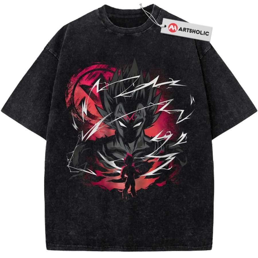 Alternative view of Vegeta Shirt, Dragon Ball Z Shirt, DBZ Shirt, Anime Shirt, Vintage Tee