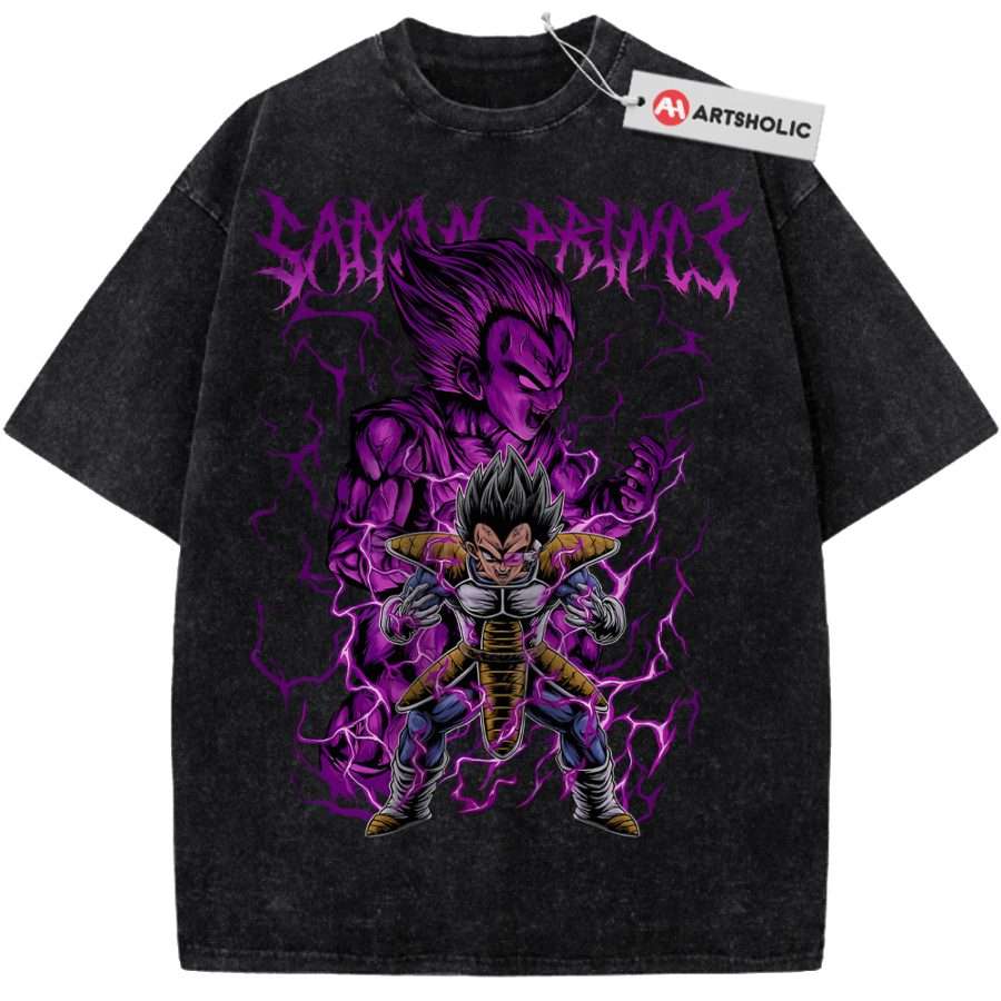Alternative view of Vegeta Shirt, Dragon Ball Z Shirt, DBZ Shirt, Anime Shirt, Vintage Tee