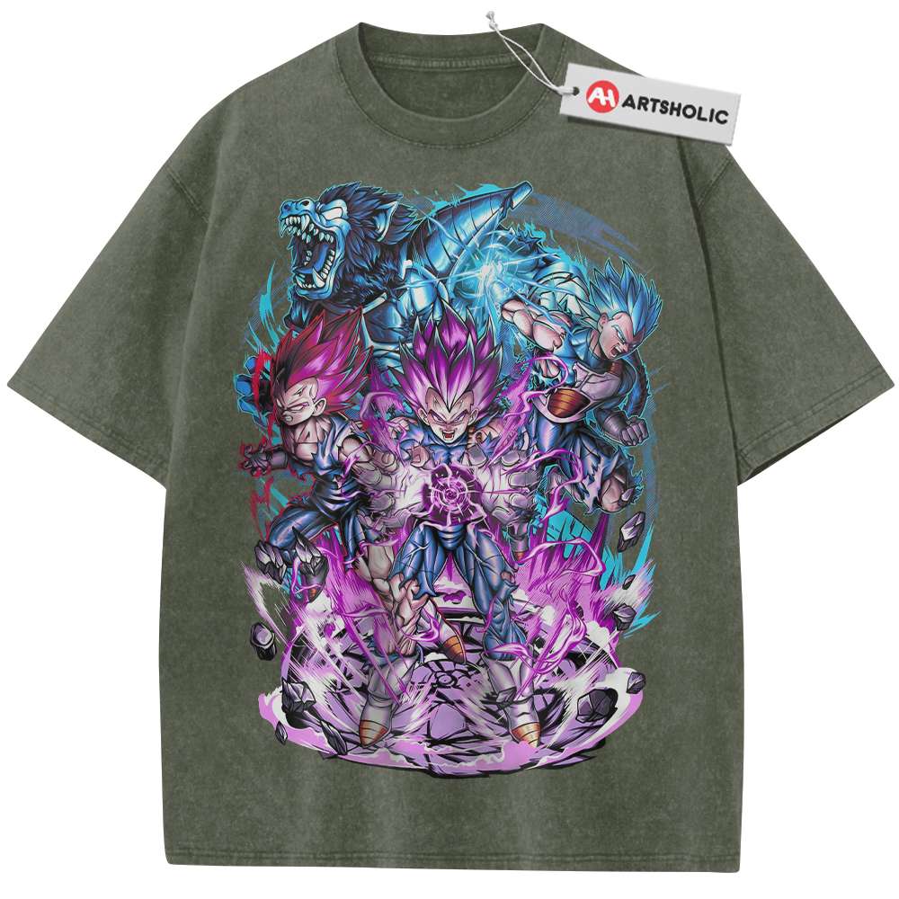 Alternative view of Vegeta Shirt, Dragon Ball Z Shirt, DBZ Shirt, Anime Shirt, Vintage Tee