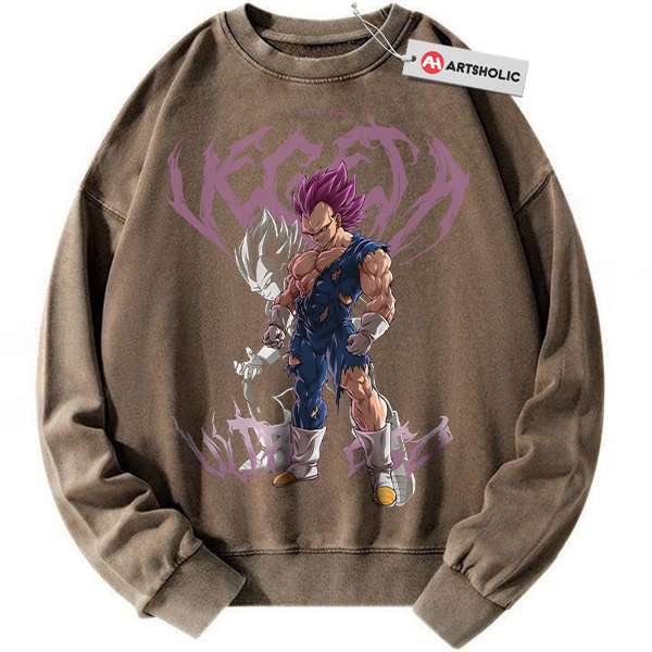 Alternative view of Vegeta Sweatshirt, Dragon Ball Z Sweatshirt, Anime Sweatshirt, Vintage Sweatshirt