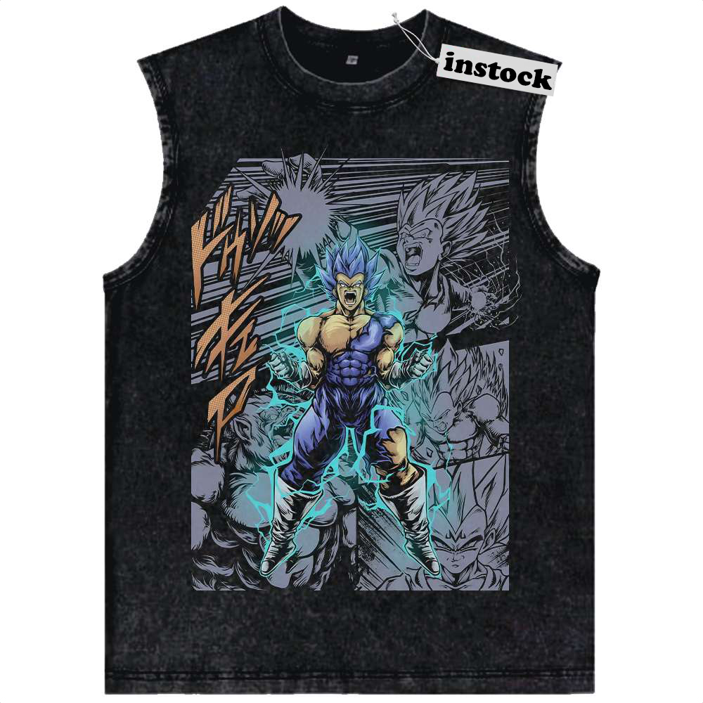 Vegeta Tank Top, Dragon Ball Tank Top, Anime Tank Top, Vintage Tank Top