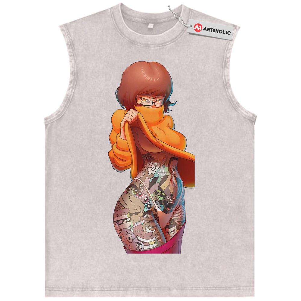 Alternative view of Velma Tank Top, Scooby-Doo Tank Top, Animated Tank Top, Vintage Tank Top