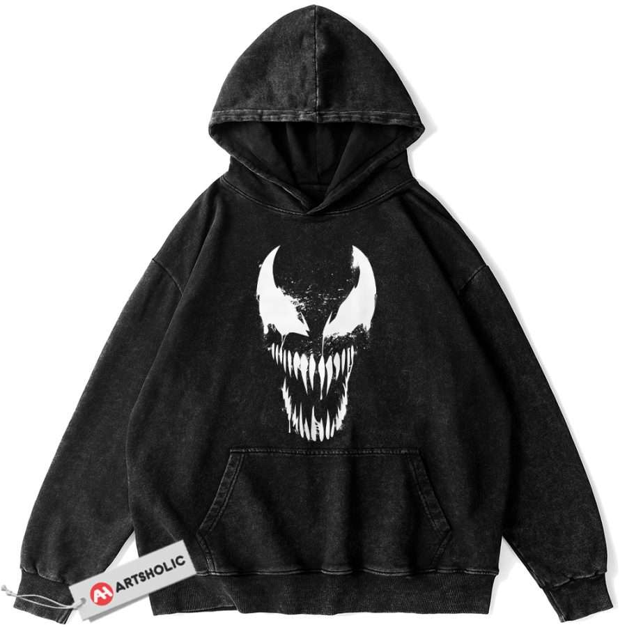 Alternative view of Venom Hoodie, Marvel Comics Hoodie, Vintage Hoodie