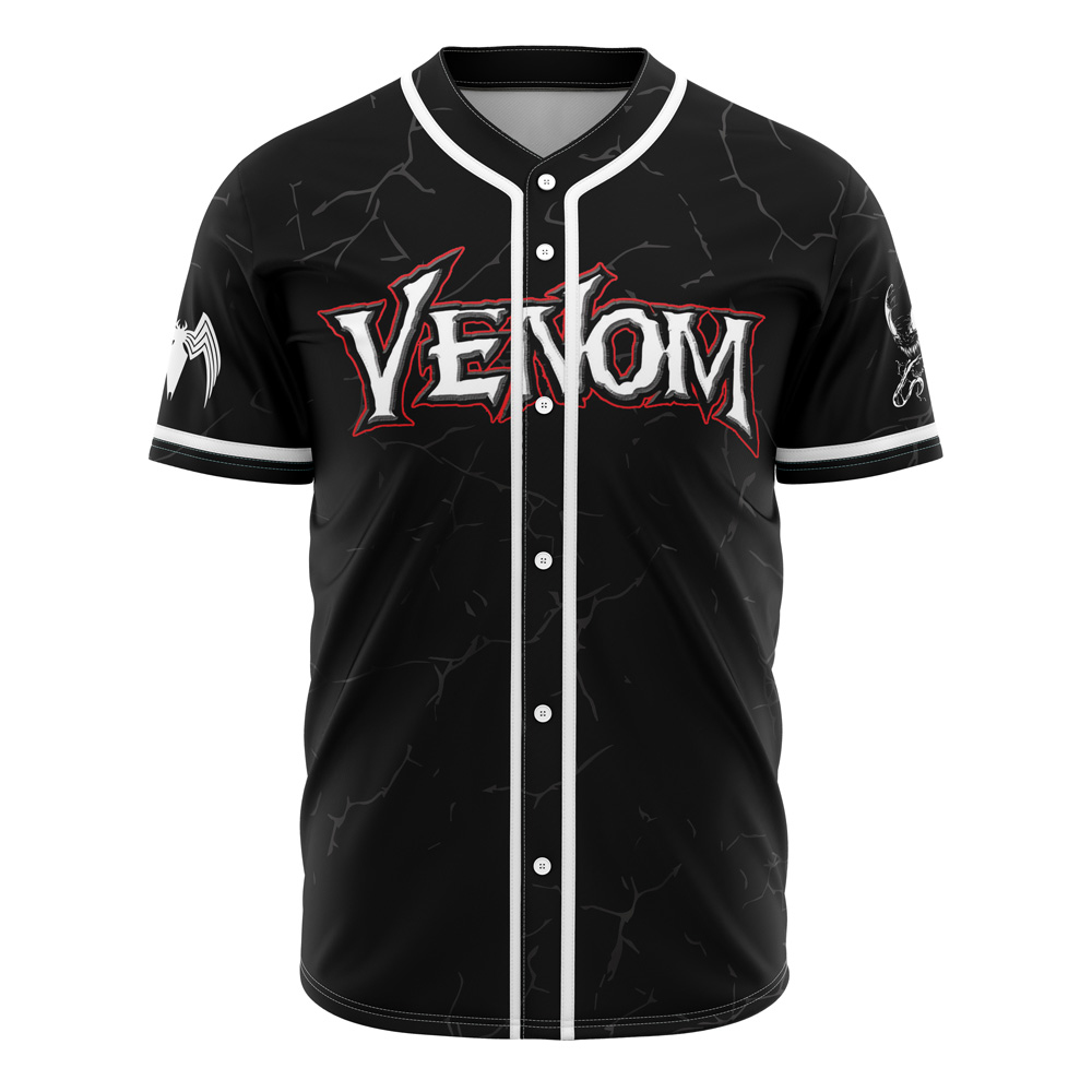 Venom Marvel Custom Baseball Jersey - Otaku Hall