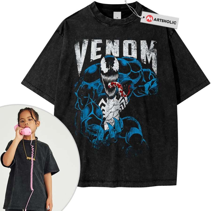 Alternative view of Venom Shirt For Kids, Marvel Comics Shirt For Kids, Vintage T-Shirt For Kids