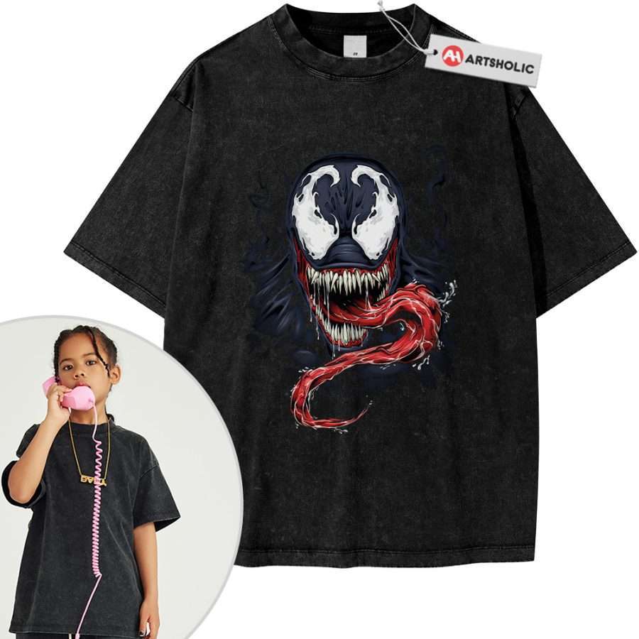 Alternative view of Venom Shirt For Kids, Marvel Comics Shirt For Kids, Vintage Tee For Kids