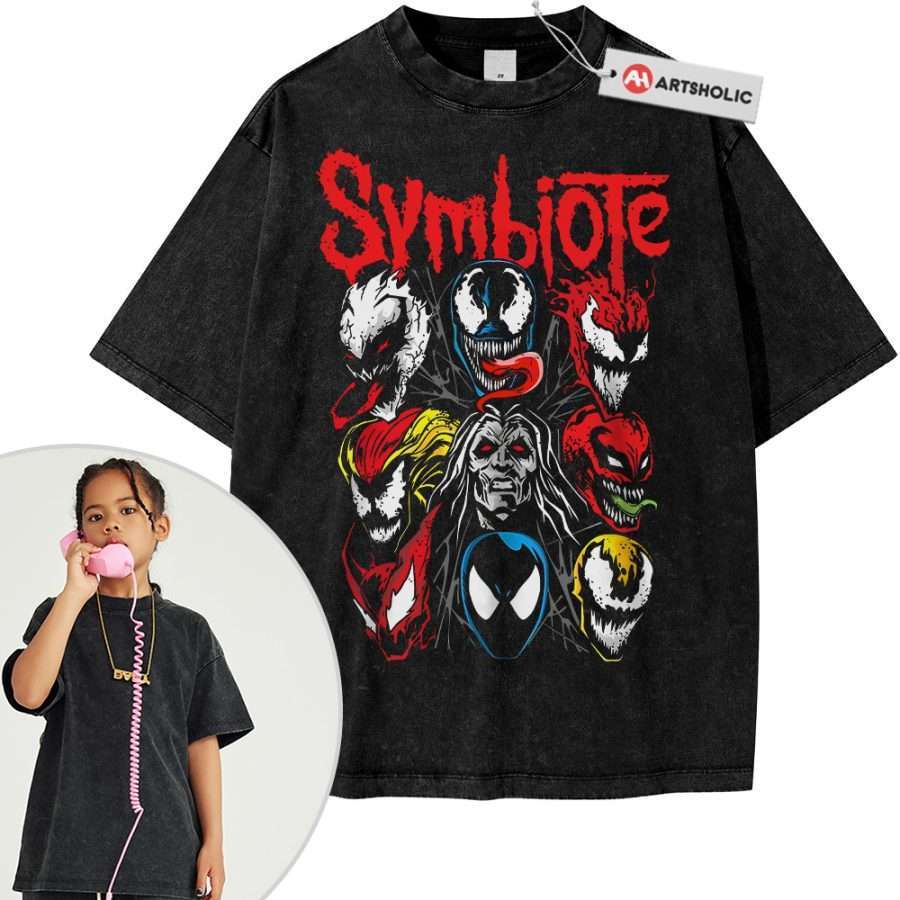 Alternative view of Venom Shirt For Kids, Symbiotes Shirt For Kids, Marvel Comics Shirt For Kids, Vintage T-Shirt For Kids