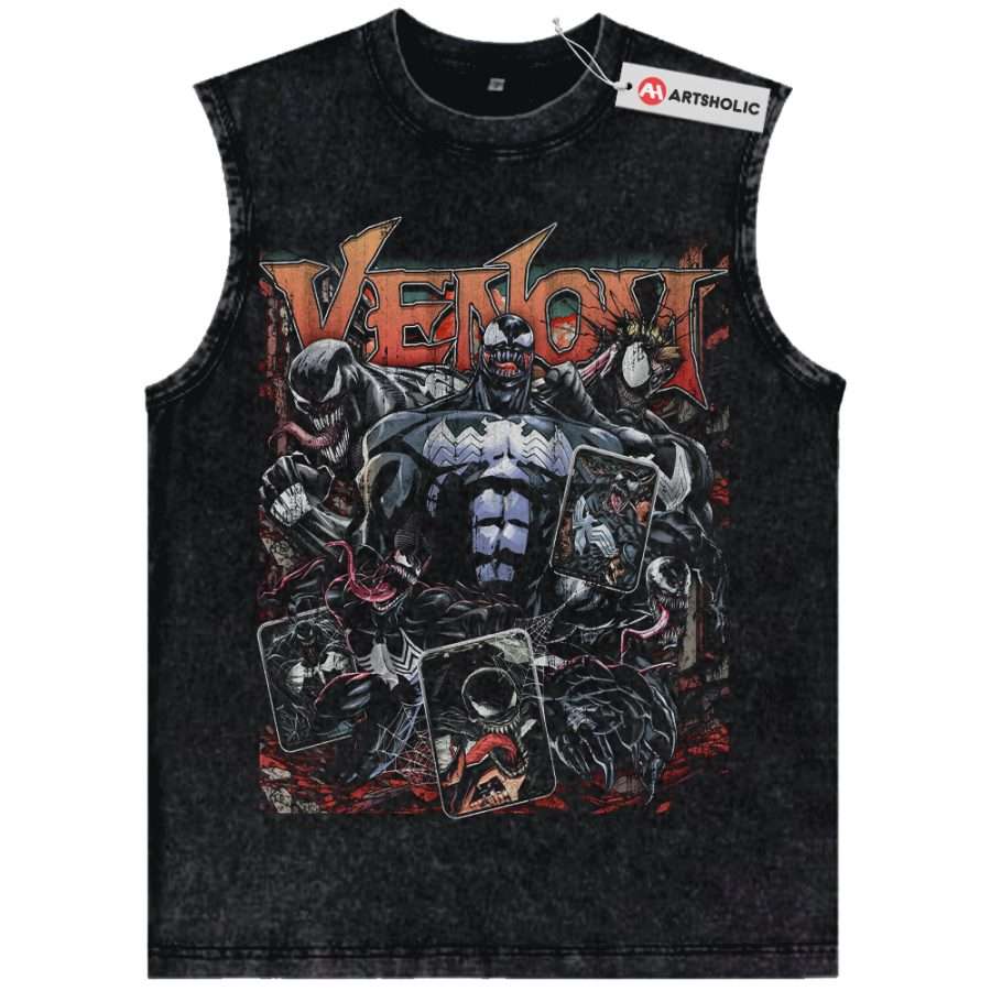 Alternative view of Venom Tank Top, Marvel Comics Tank Top, Vintage Tank Top