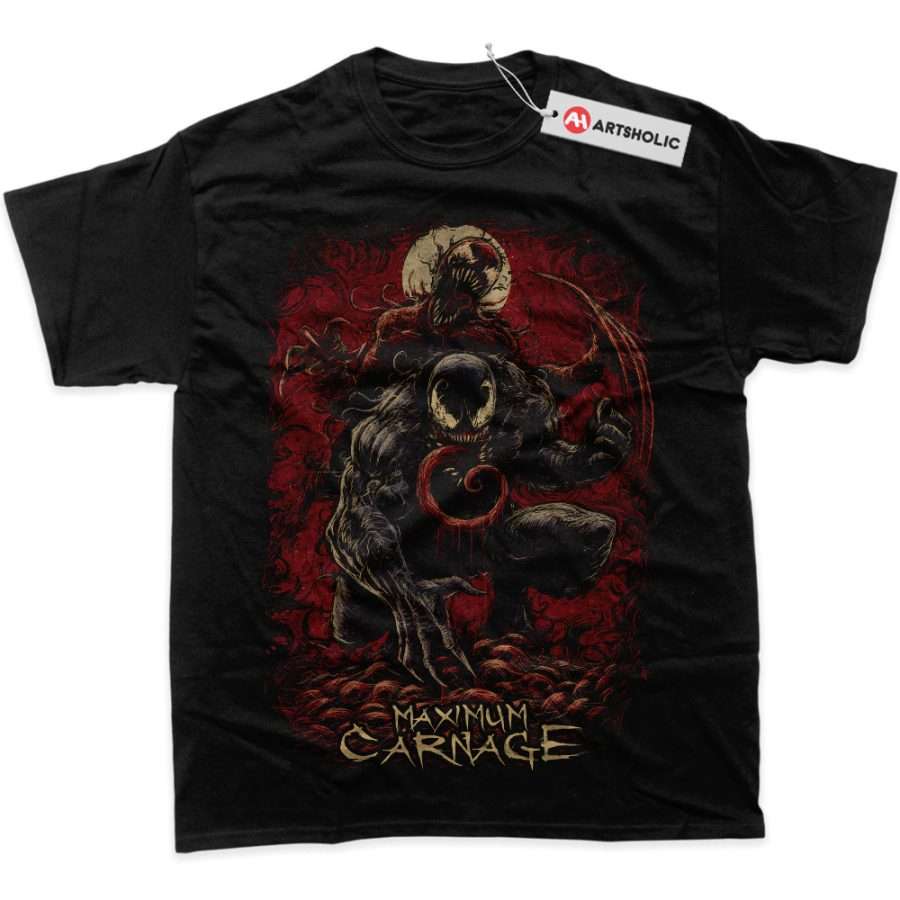 Alternative view of Venom vs Carnage Shirt, Marvel Comics Shirt, Graphic Tee