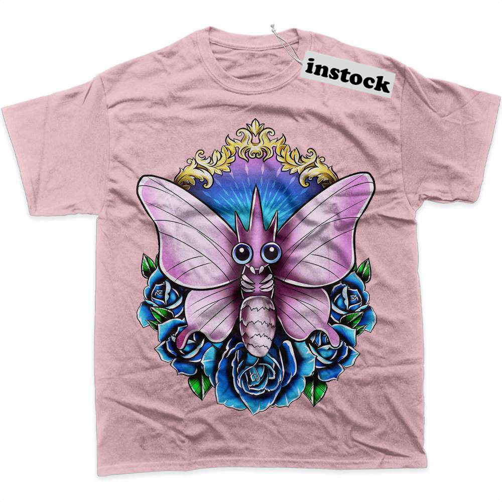Venomoth Shirt, Pokemon Shirt, Anime Shirt, Graphic T-Shirt