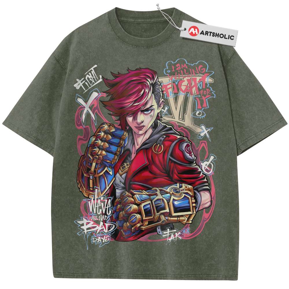 Alternative view of Vi - Arcane Shirt, League of Legends Shirt, Game Shirt, Vintage T-Shirt
