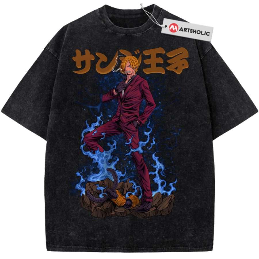 Alternative view of Vinsmoke Sanji Shirt, One Piece Shirt, Anime Shirt, Vintage T-Shirt