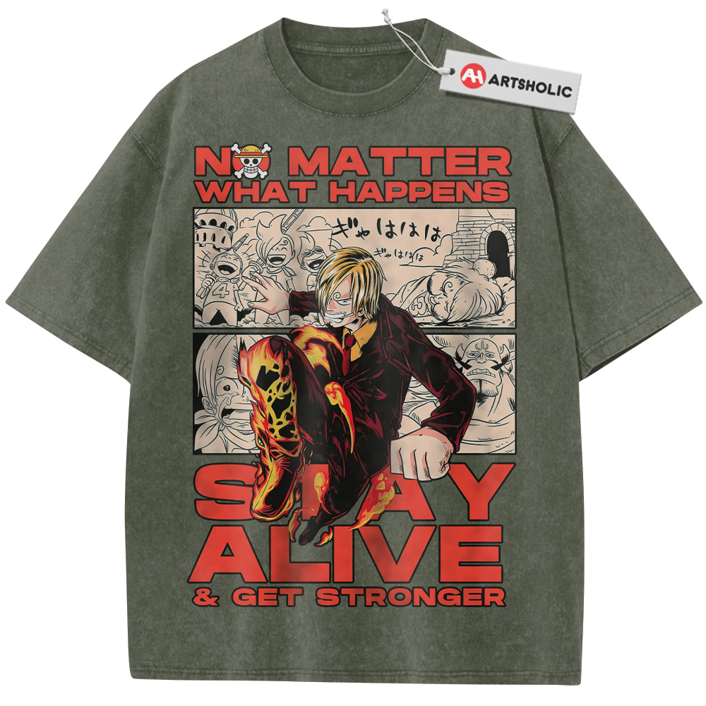 Alternative view of Vinsmoke Sanji Shirt, One Piece Shirt, Anime Shirt, Vintage Tee