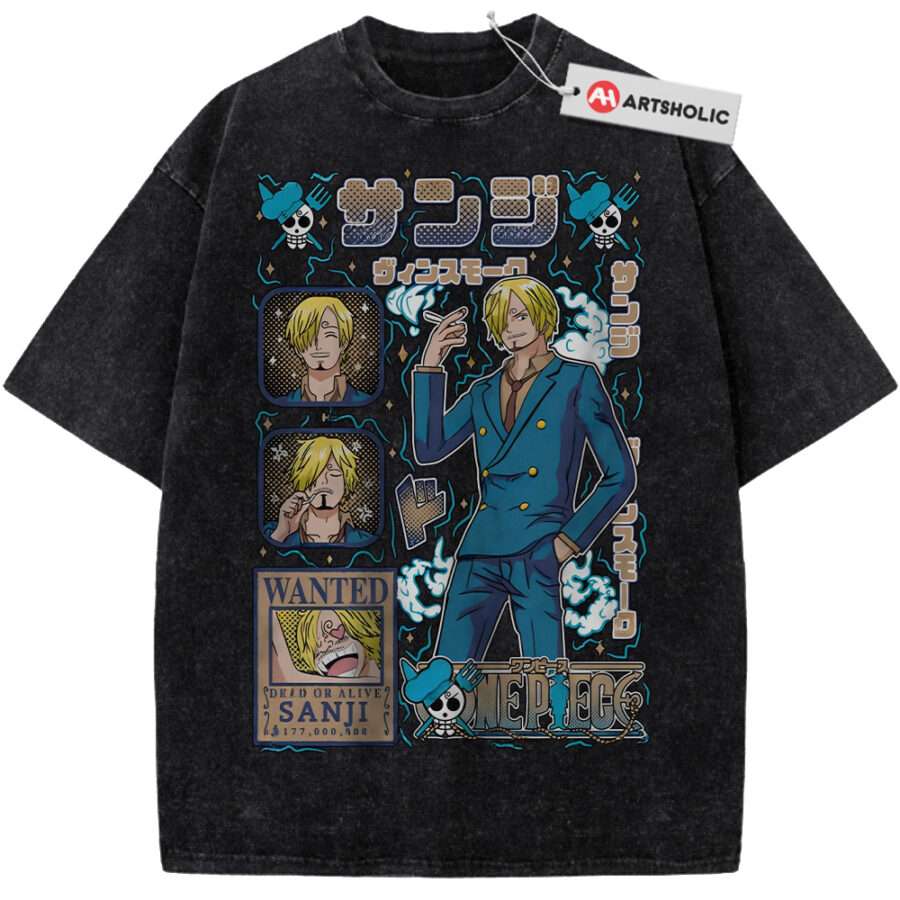 Alternative view of Vinsmoke Sanji Shirt, One Piece Shirt, Anime Shirt, Vintage Tee