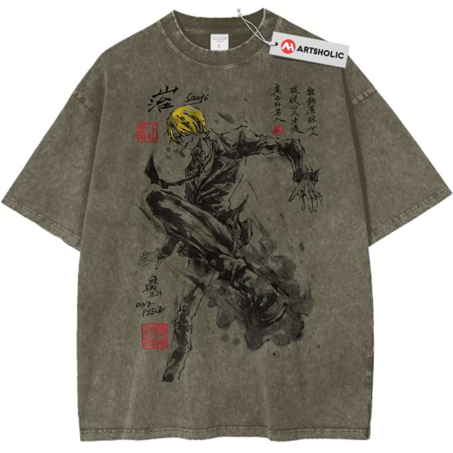 Alternative view of Vinsmoke Sanji Shirt, One Piece Shirt, Anime Shirt, Vintage Tee