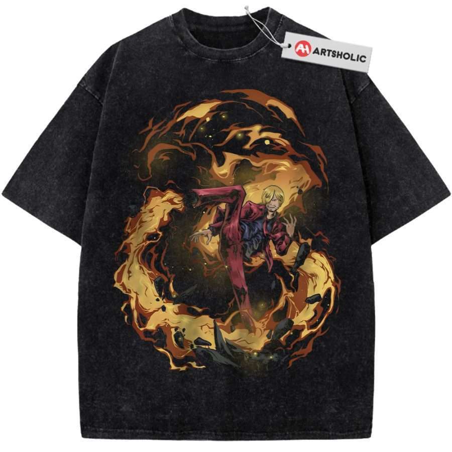 Alternative view of Vinsmoke Sanji Shirt, One Piece Shirt, Anime Shirt, Vintage Tee