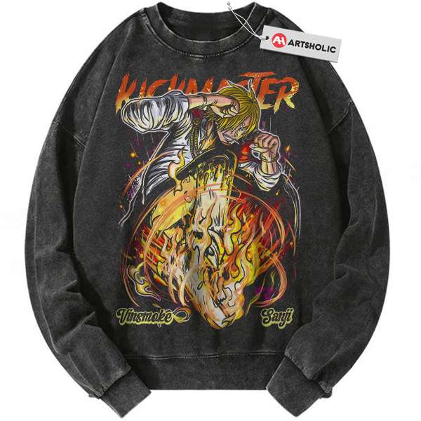 Vinsmoke Sanji Sweatshirt, One Piece Sweatshirt, Anime Sweatshirt, Vintage Sweater