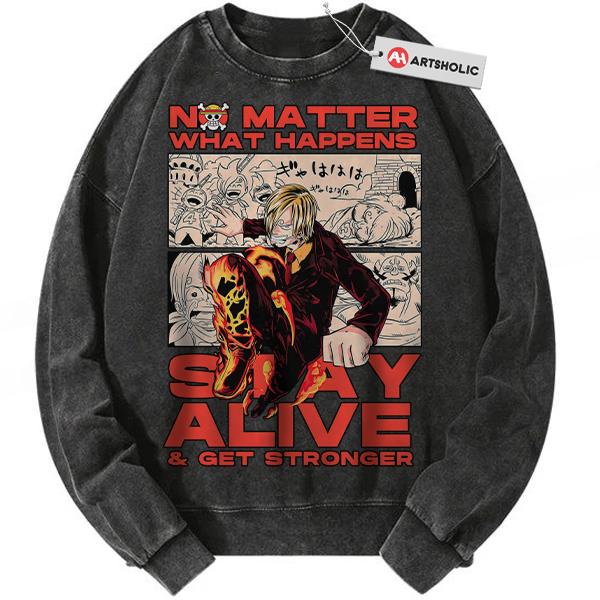 Vinsmoke Sanji Sweatshirt, One Piece Sweatshirt, Anime Sweatshirt, Vintage Sweatshirt