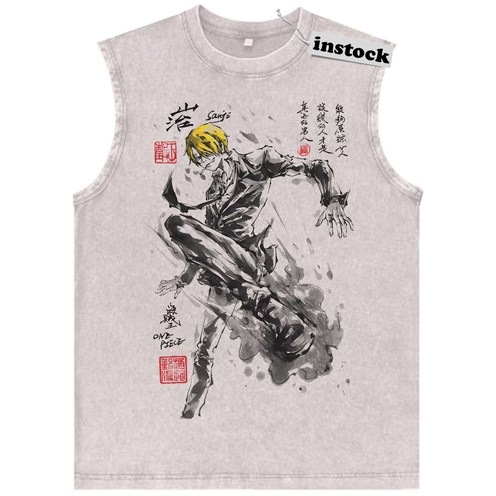 Vinsmoke Sanji Tank Top, One Piece Tank Top, Anime Tank Top, Vintage Tank Top