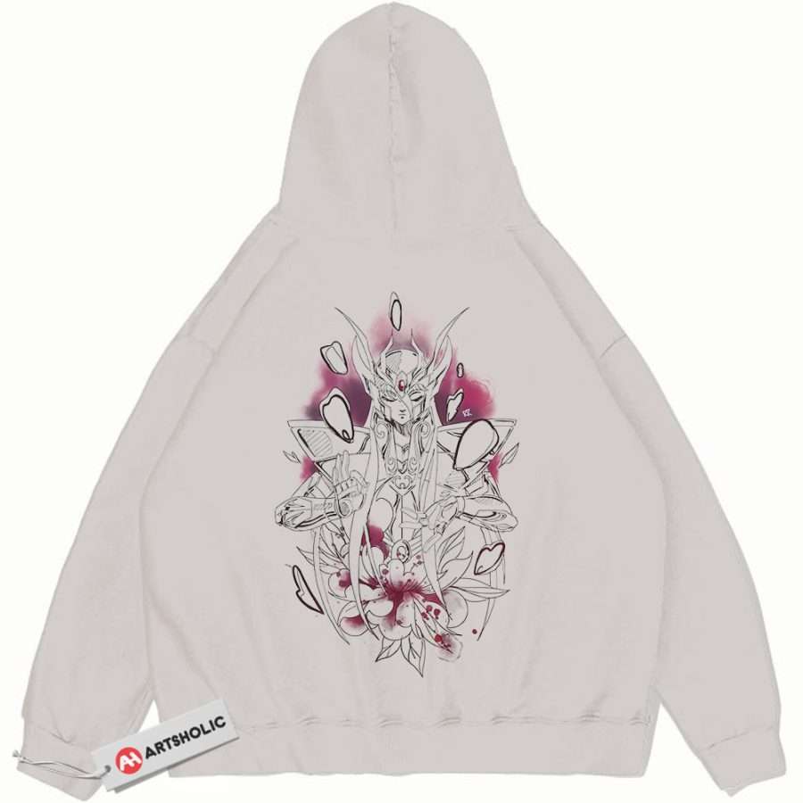 Alternative view of Virgo Shaka Hoodie, Saint Seiya Hoodie, Anime Hoodie, Vintage Hoodie