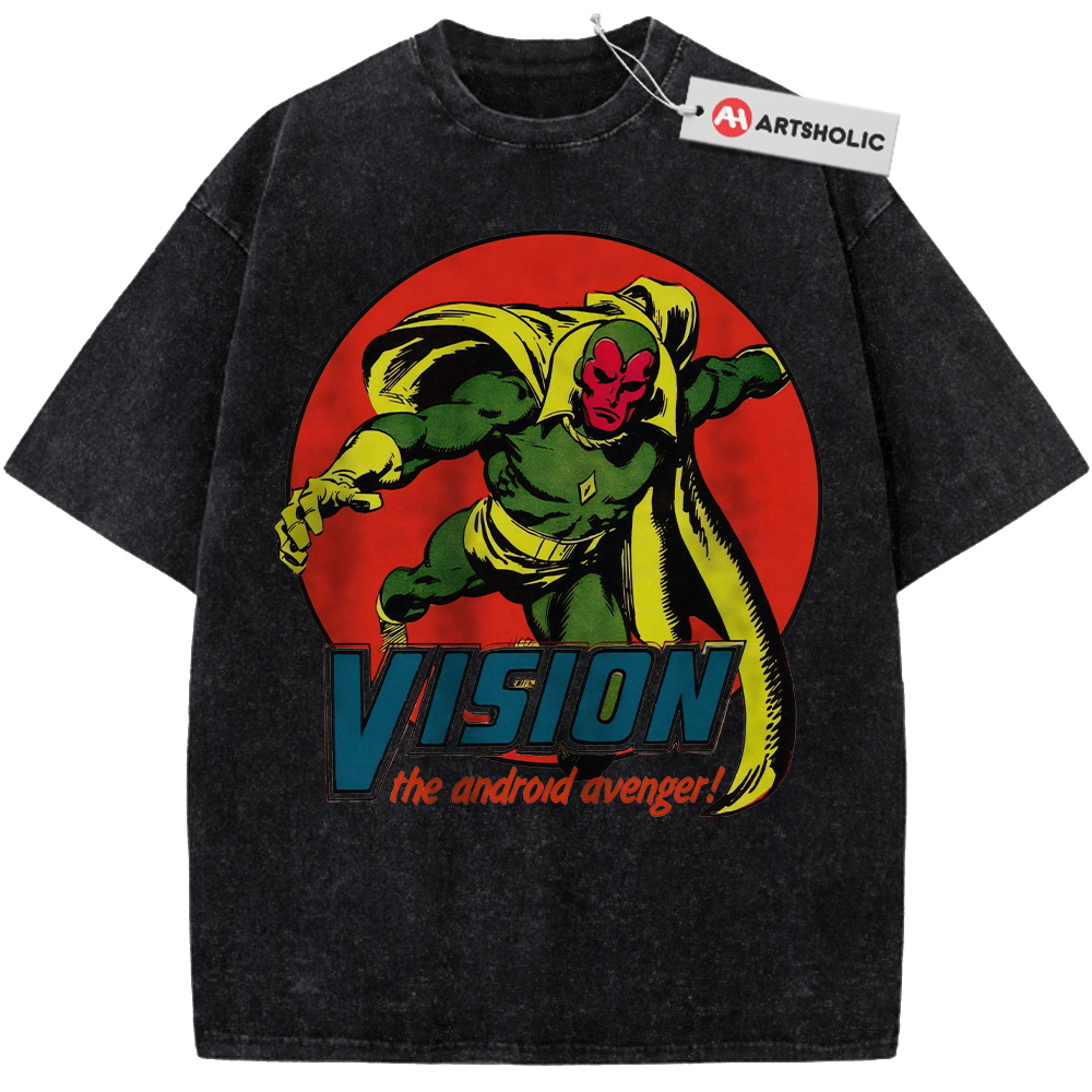 Alternative view of Vision Shirt, Marvel Comics Shirt, Vintage Tee