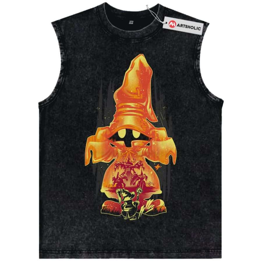 Alternative view of Vivi Ornitier Tank Top, Final Fantasy Tank Top, Game Tank Top, Vintage Tank Top