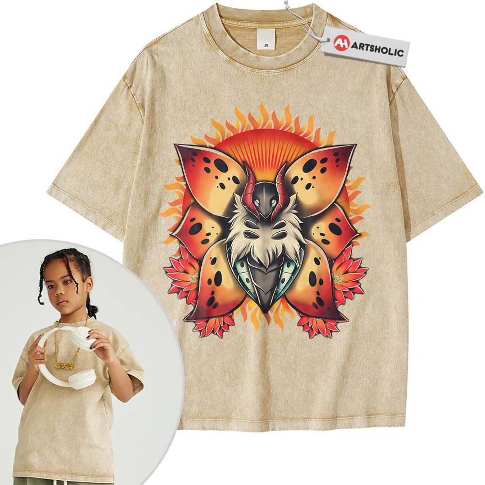 Alternative view of Volcarona Shirt For Kids, Pokemon Shirt For Kids, Anime Shirt For Kids, Vintage T-Shirt For Kids